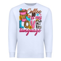 White coffee is my love language Premium Sweatshirt - Zillion Design Studio