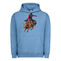 Pigment Pebble Blue western cowboy Urban Hoodie - AdoDesignShop