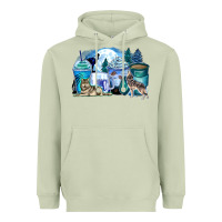 Matcha wolf coffee cups Heavyweight Hoodie - Zillion Design Studio