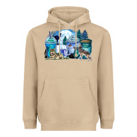 Mushroom wolf coffee cups Heavyweight Hoodie - Zillion Design Studio