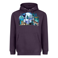 Plum wolf coffee cups Heavyweight Hoodie - Zillion Design Studio