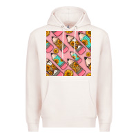 Pale Pink western pencil seamless pattern Premium Hoodie - BundleAndBundleShop