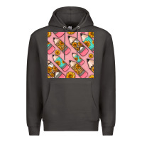 Smoke western pencil seamless pattern Premium Hoodie - BundleAndBundleShop