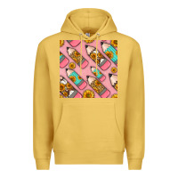 Antique Gold western pencil seamless pattern Premium Hoodie - BundleAndBundleShop