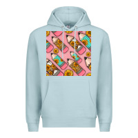 Blue Mist western pencil seamless pattern Premium Hoodie - BundleAndBundleShop
