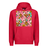 Cardinal western pencil seamless pattern Premium Hoodie - BundleAndBundleShop