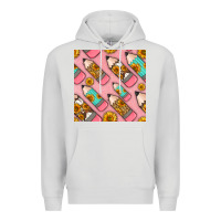 Dove Grey western pencil seamless pattern Premium Hoodie - BundleAndBundleShop