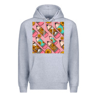 Heather Grey western pencil seamless pattern Premium Hoodie - BundleAndBundleShop