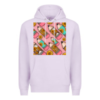 Lilac western pencil seamless pattern Premium Hoodie - BundleAndBundleShop