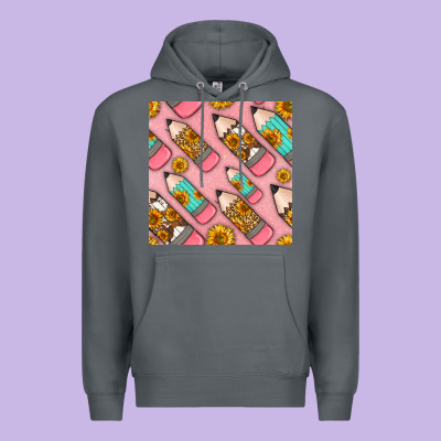 Western Pencil Seamless Pattern Premium Hoodie Designed By Bundleandbundleshop