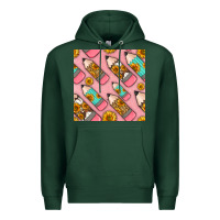 Sports Green western pencil seamless pattern Premium Hoodie - BundleAndBundleShop