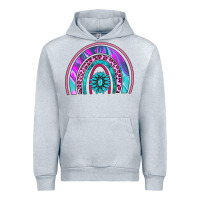 Heather Grey rainbow and gemstone Urban Hoodie - AdoDesignShop