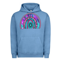 Pigment Pebble Blue rainbow and gemstone Urban Hoodie - AdoDesignShop