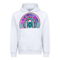 White rainbow and gemstone Urban Hoodie - AdoDesignShop