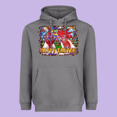 Heavyweight Hoodie Happy Easter Roosters