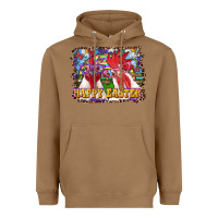 Toasted Coconut Happy Easter Roosters Heavyweight Hoodie - RanaPortraitStore