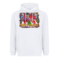 White Happy Easter Roosters Heavyweight Hoodie - RanaPortraitStore