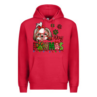 Cardinal merry pawmas christmas shih tzu Premium Hoodie - Jasminsmagicworld