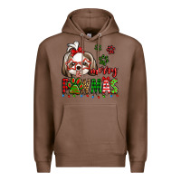 Chestnut merry pawmas christmas shih tzu Premium Hoodie - Jasminsmagicworld