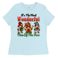 Baby Blue it's the most wonderful time of the year Ladies Tee - BarkalooDesign