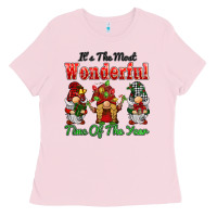 Bubblegum Pink it's the most wonderful time of the year Ladies Tee - BarkalooDesign