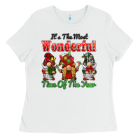 White it's the most wonderful time of the year Ladies Tee - BarkalooDesign