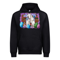 Black goat family eggs flowers leopard serape glitter Urban Hoodie - Artiststas