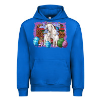 Cobalt goat family eggs flowers leopard serape glitter Urban Hoodie - Artiststas