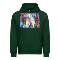 Forest Green goat family eggs flowers leopard serape glitter Urban Hoodie - Artiststas
