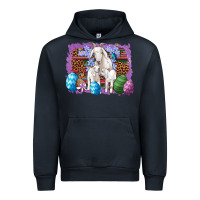Navy goat family eggs flowers leopard serape glitter Urban Hoodie - Artiststas