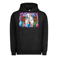 Pigment Black goat family eggs flowers leopard serape glitter Urban Hoodie - Artiststas