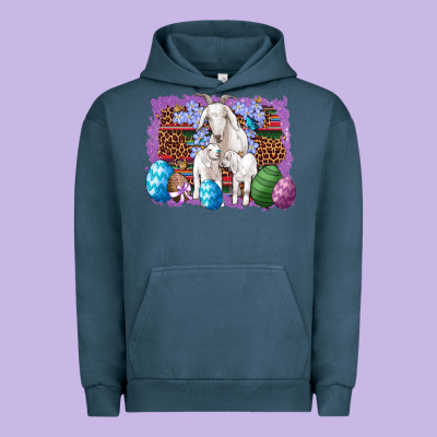 Goat Family Eggs Flowers Leopard Serape Glitter Urban Hoodie Designed By Artiststas