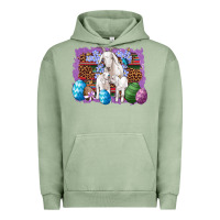 Pigment Oil Green goat family eggs flowers leopard serape glitter Urban Hoodie - Artiststas