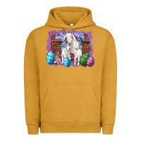 Pigment Peanut Butter goat family eggs flowers leopard serape glitter Urban Hoodie - Artiststas