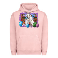 Pigment Salmon goat family eggs flowers leopard serape glitter Urban Hoodie - Artiststas