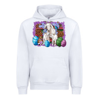 White goat family eggs flowers leopard serape glitter Urban Hoodie - Artiststas