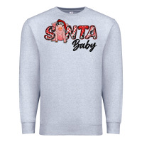 Heather Grey santa baby Premium Sweatshirt - RanaPortraitStore