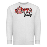 Oatmeal Heather santa baby Premium Sweatshirt - RanaPortraitStore