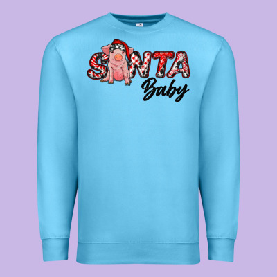 Santa Baby Premium Sweatshirt Designed By Ranaportraitstore