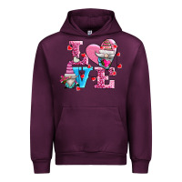 Mauve Wine love and gnomes Urban Hoodie - AdoDesignShop