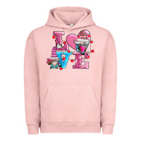 Pigment Salmon love and gnomes Urban Hoodie - AdoDesignShop
