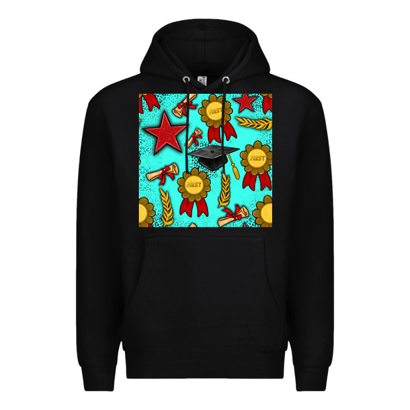 Graduation Seamless Pattern Premium Hoodie by BundleAndBundleShop | Teevron