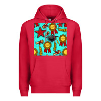 Cardinal graduation seamless pattern Premium Hoodie - BundleAndBundleShop