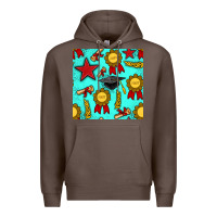 Coffee graduation seamless pattern Premium Hoodie - BundleAndBundleShop