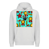 Dove Grey graduation seamless pattern Premium Hoodie - BundleAndBundleShop