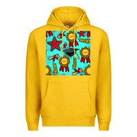 Lemon graduation seamless pattern Premium Hoodie - BundleAndBundleShop