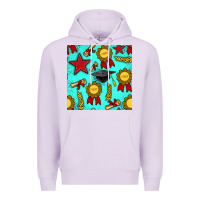 Lilac graduation seamless pattern Premium Hoodie - BundleAndBundleShop