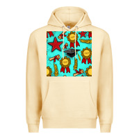 Pina Colada graduation seamless pattern Premium Hoodie - BundleAndBundleShop