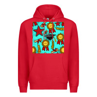 Red graduation seamless pattern Premium Hoodie - BundleAndBundleShop