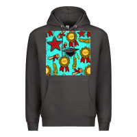 Smoke graduation seamless pattern Premium Hoodie - BundleAndBundleShop